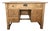 Vintage French Rustic Farmhouse Pine Pedestal Desk, 1920s For Sale