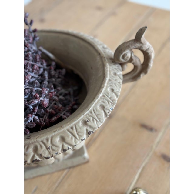 French Antique French Garden Urn For Sale - Image 3 of 5
