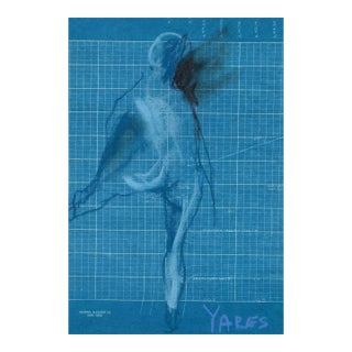 1960s Kay Yares Female Nude Pastel For Sale