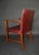 Set of Armchairs of Burgundy Red Leather Teak by Ole Wanscher for A.J. Iversen, 1950s For Sale - Image 6 of 13