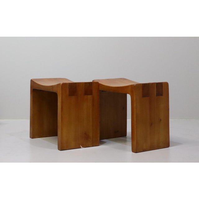 Mid-Century Modern Italian Stools by Giuseppe Rivadossi, 1970, Set of 2 For Sale - Image 3 of 12