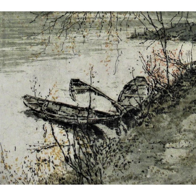 Realism Luigi Kasimir, Danube, Circa 1940 For Sale - Image 3 of 6