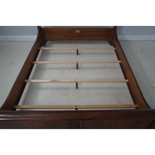 Ethan Allen Mahogany Newport Sleigh Queen Size Bed For Sale In Philadelphia - Image 6 of 16