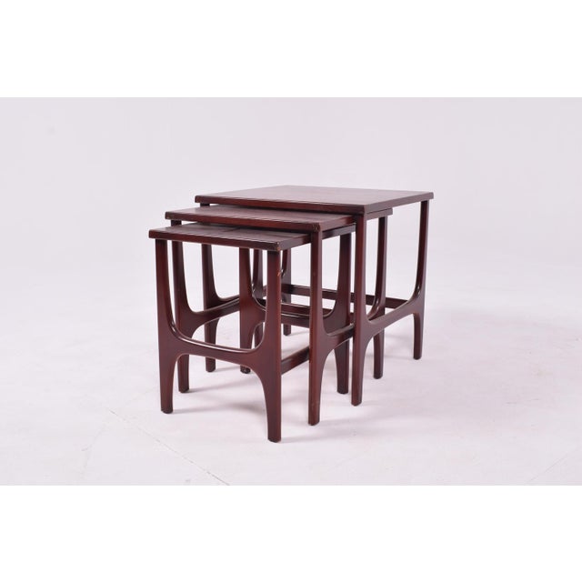Mid-Century Modern Mid-Century Danish Teak Nesting Tables, 1960s, Set of 3 For Sale - Image 3 of 7