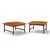 Folke Ohlsson for Dux Mid Century Swedish Teak Side End Tables - Pair Each side table measures: 32 wide x 32 deep x 17...