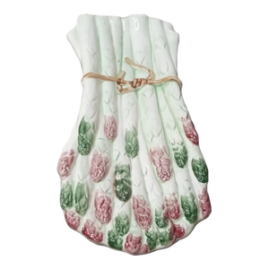 Vintage Ceramic Asparagus Spoon Rest, Made in Italy