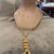 Gold A 2000s High Quality Costume Jewelry Gilt Metal Italian Snake Necklace For Sale - Image 8 of 16
