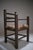 Rustic Modernist French Armchair in Stained Oak and Animal Hide, 1950 For Sale - Image 13 of 18