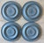 Blue Set of 4 Arita Genesis Blue Ceramic Coffee Cups and Saucers For Sale - Image 8 of 10