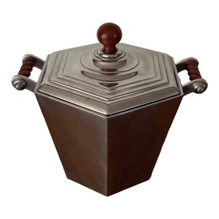 Reed & Barton Barrister Ice Bucket With Handles and Lid For Sale