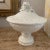 Vintage Italian Ceramic Creamware Footed Compote Centerpiece. Not without imperfections, this piece is beautifully crafted...