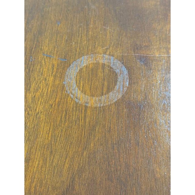 Wood Antique Mahogany Art Deco Writing Desk For Sale - Image 7 of 12