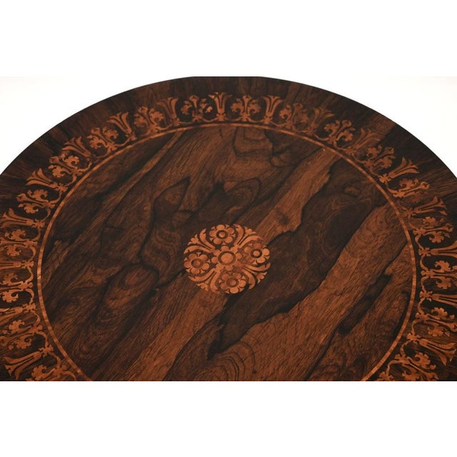 Mid 19th Century Antique Victorian Inlaid Occasional Side Table, 1840 For Sale - Image 5 of 8