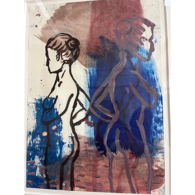 Modern Amy Bessone, Nudes, 1970s, Mixed Media, Framed For Sale - Image 3 of 9