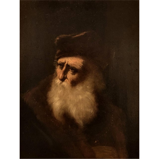 After Rembrandt Style, Portrait, Oil on Panel, 19th Century, Framed, in Flawless conditions. Designed 1890 to 1919