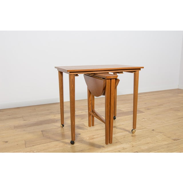 Mid-Century Modern Danish Nesting Tables by Poul Hundevad for Novy Domov, Czechoslovakia, 1960s, Set of 5 For Sale - Image 15 of 18