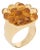 Articulated Briolette Citrine Ring 7 Estate 14k Gold Cocktail Flower Jewelry, Size 7 For Sale