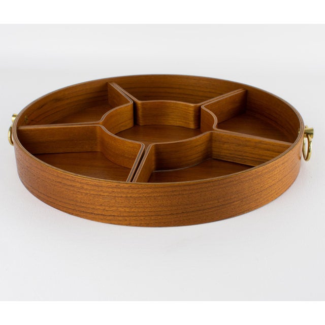 Mid-Century Modern Scandinavian Teak Serving Tray Box, circa 1960 For Sale - Image 13 of 14