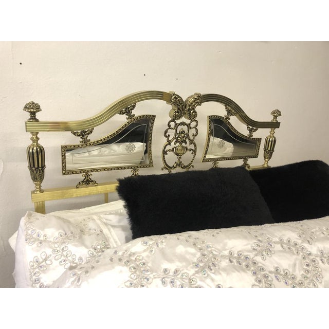 Royal, Ancient Brass Bed from the Castle Property Around 1900, 1890s For Sale - Image 9 of 18