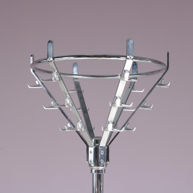 Metal Free-Standing Coat Rack, Netherlands, 1960s For Sale - Image 7 of 8
