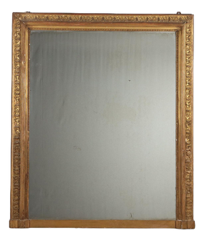 Carved and Gilded Wooden and Pastiglia Mirror