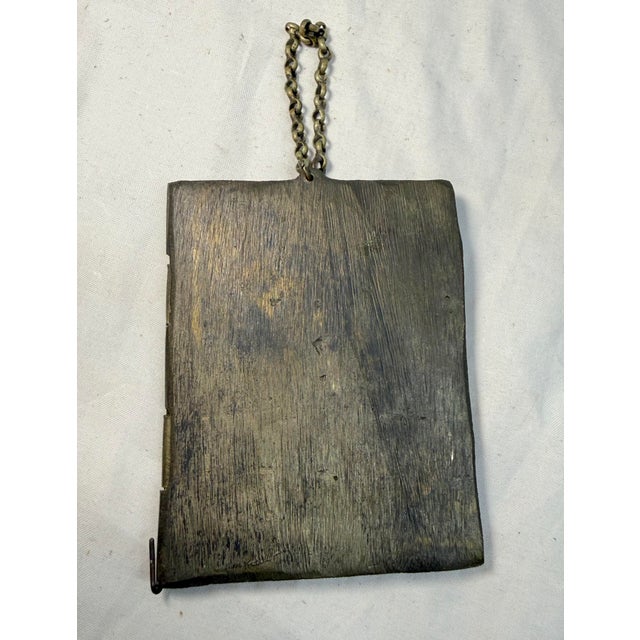 Antique 19th C. Russian Orthodox Enameled Bronze Folding Travel Icon (Skladen) For Sale - Image 11 of 11