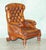 Exceptionally rare english walnut and leather reclining library armchair, circa 1850, designed by william smee...