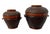 1960s Vintage 2 Shanghai Handicrafts Bamboo Woven Round Storage Baskets W/ Lids 9.5 & 7.5”h For Sale - Image 5 of 10