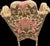 An extraordinary mid-20th-century Venetian Rococo revival high-back wingback armchair featuring an intricately hand-carved...