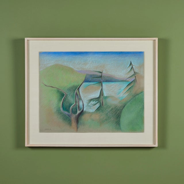 Landscape Pastel Painting by Linda Jacobson For Sale - Image 4 of 9