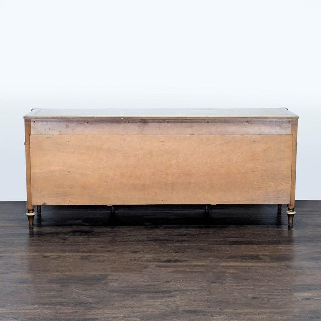Vintage Dixon-Powdermaker Vintage 9-Drawer Wood Dresser With Brass Accents For Sale In San Francisco - Image 6 of 11