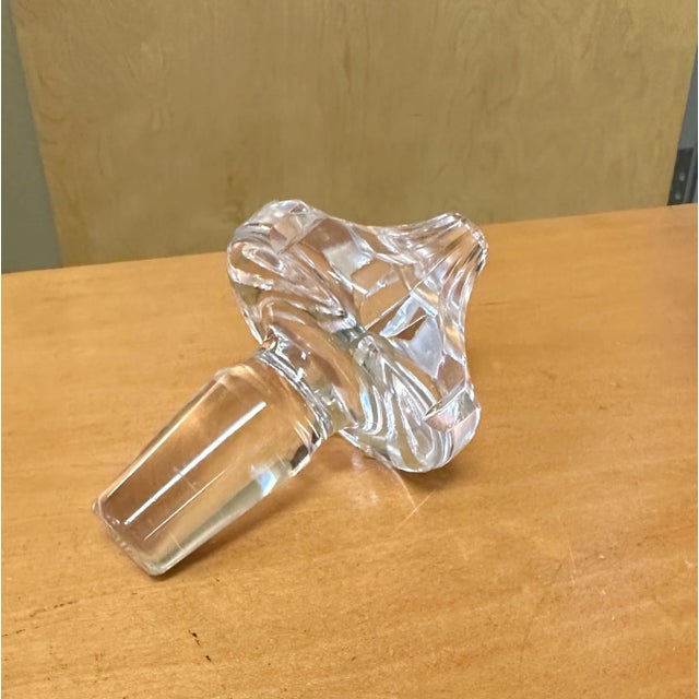 Late 20th Century Vintage Waterford Maeve Cut Wine Decanter With Cut Stopper For Sale - Image 5 of 6