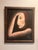 1970s Vintage 1979 Signed Oil Portrait | Moody Chiaroscuro Woman With Auburn Hair | Framed Mid-Century Style Wall Art For Sale - Image 5 of 7