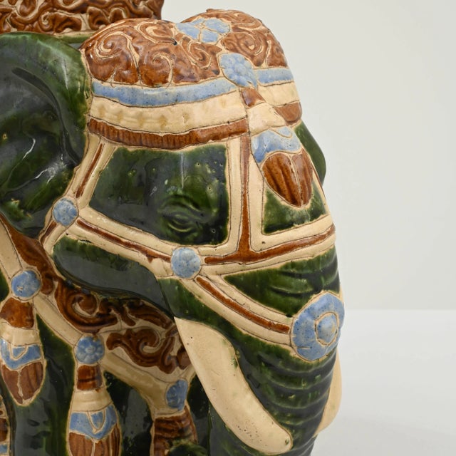 1960s French Ceramic Elephant For Sale In Greensboro - Image 6 of 9