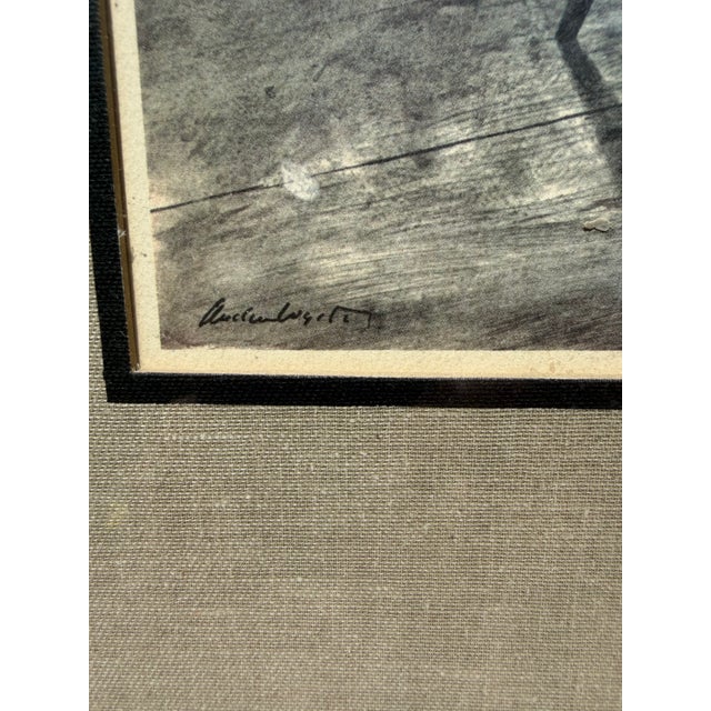 American 1960s Vintage Andrew Wyeth “Early October” Framed Print Displaying Wyeth’s Signature For Sale - Image 3 of 3
