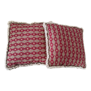 Vintage Geometric Design Needlepoint Pillows
