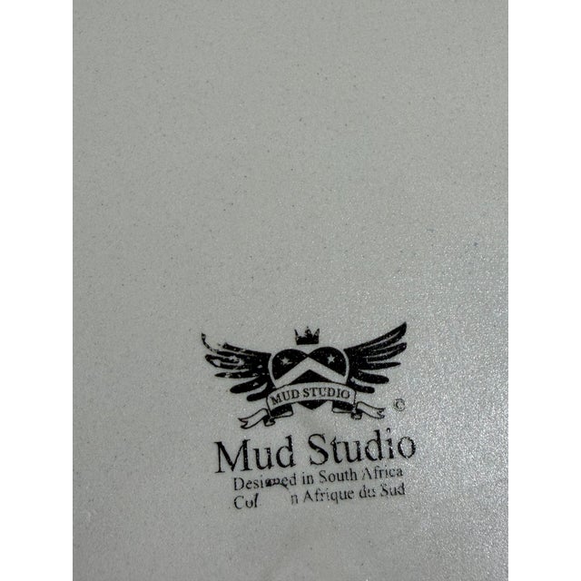 (11) Cerulean Blue Dinner Plates Wabi Sabi by Mud Studio (South Africa) For Sale - Image 14 of 14