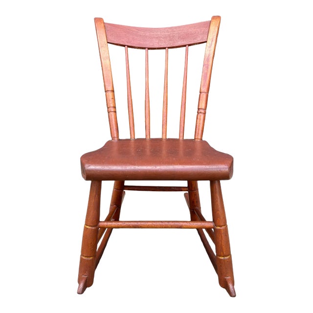 Circa 1800s Fireside / Sewing Rocking Chair For Sale