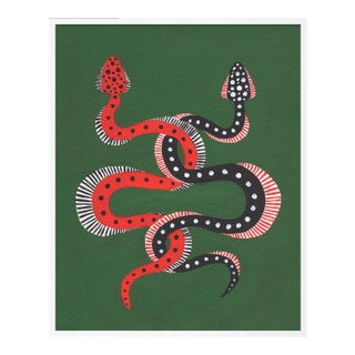 Sushi & Cheeseburger by Willa Heart in White Frame, Small Art Print For Sale