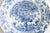 A beautiful large antique 18th Century vibrant blue and white Delft faience 'tea tree' charger plate featuring a scalloped...