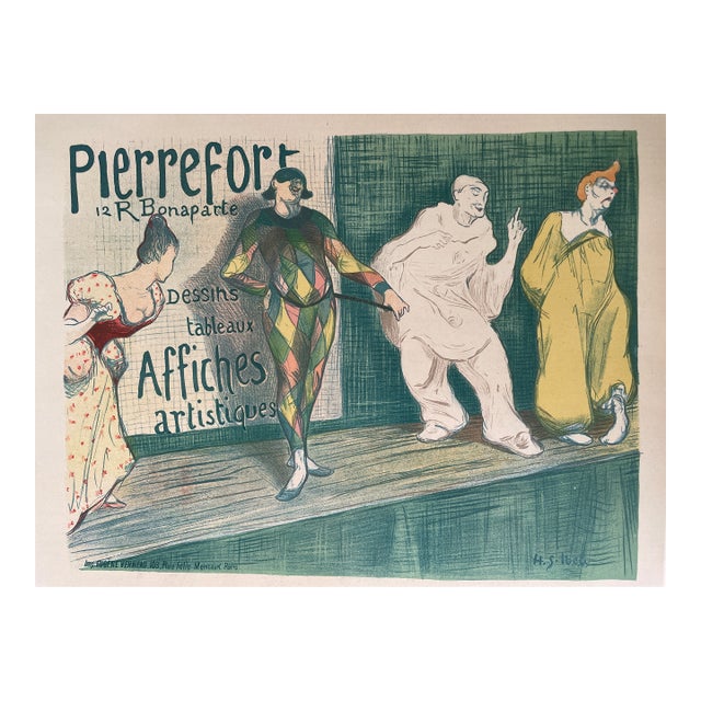 Henri-Gabriel Ibels: "Affiches Artistiques Pierrefort" (1898) — Original Les Maîtres De L’Affiche Lithograph, Plate 102 For Sale
