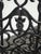 Vintage Spanish Style Cast Iron Three Panel Ornate Black Fireplace Screen For Sale In Los Angeles - Image 6 of 18