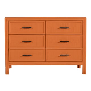 Bermuda Six-Drawer Dresser - Orange For Sale