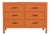 Bermuda Six-Drawer Dresser - Orange For Sale
