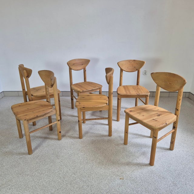 Vintage Pine Dining Chairs by Rainer Daumiller for Hirtshals Savverk, 1960s, Set of 6 For Sale - Image 9 of 11