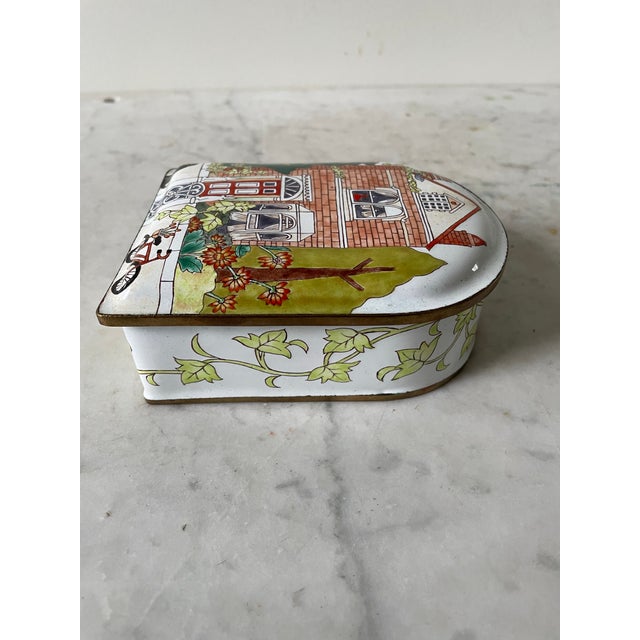 Chinese Vintage Enamel Chinese Box For Sale - Image 3 of 5