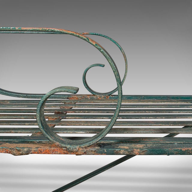 Antique Garden Lounger Set, English, Outdoor, Rocker, Steamer Chair, Edwardian For Sale - Image 6 of 12