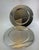 1980s A Pair Silver Round Platters Plain, 12 In. For Sale - Image 10 of 10