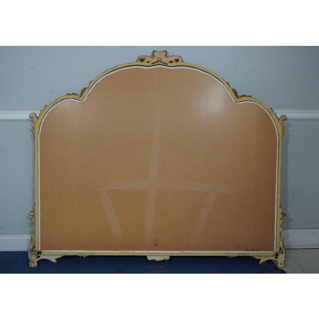 Italian Gold Gilt Finish Horizontal Frame Mirror For Sale - Image 10 of 11
