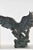This powerfully detailed heavy sculpture features a fierce mighty bird with wings spread detailing carved feathers....